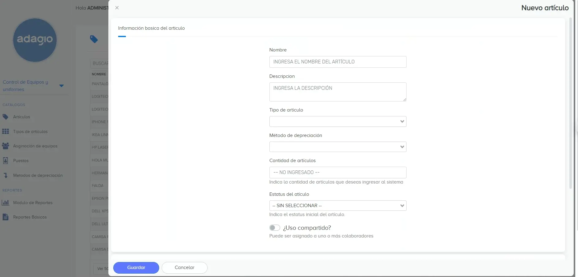 Nuevos artículos